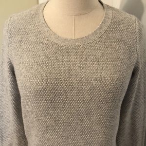 Madewell pullover sweater in lite gray and sage